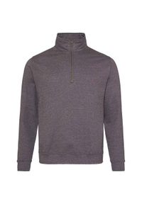 AWDIS - Bluza Męska Sophomore Quarter Zip. Kolor: wielokolorowy, szary, brązowy