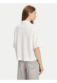 Marella Polo Gonzaga 2513951014 Biały Relaxed Fit. Typ kołnierza: polo. Kolor: biały. Materiał: bawełna #5