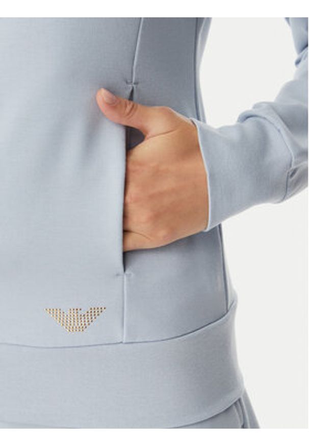 EA7 Emporio Armani Bluza 8NTM43 TJ9RZ U9309 Niebieski Regular Fit. Kolor: niebieski. Materiał: syntetyk