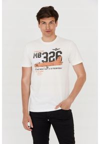 Aeronautica Militare - AERONAUTICA MILITARE Biały bawełniany t-shirt męski, Rozmiar XXL. Kolor: biały. Materiał: bawełna. Długość rękawa: krótki rękaw. Długość: krótkie #1