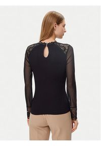 Morgan Bluzka 251-TIAMO Czarny Slim Fit. Kolor: czarny. Materiał: wiskoza #3
