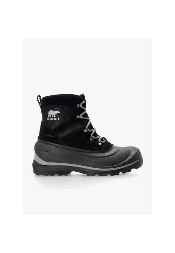 sorel - Buty zimowe męskie Sorel Buxton Lace Boot WP. Kolor: czarny. Sezon: zima. Sport: turystyka piesza