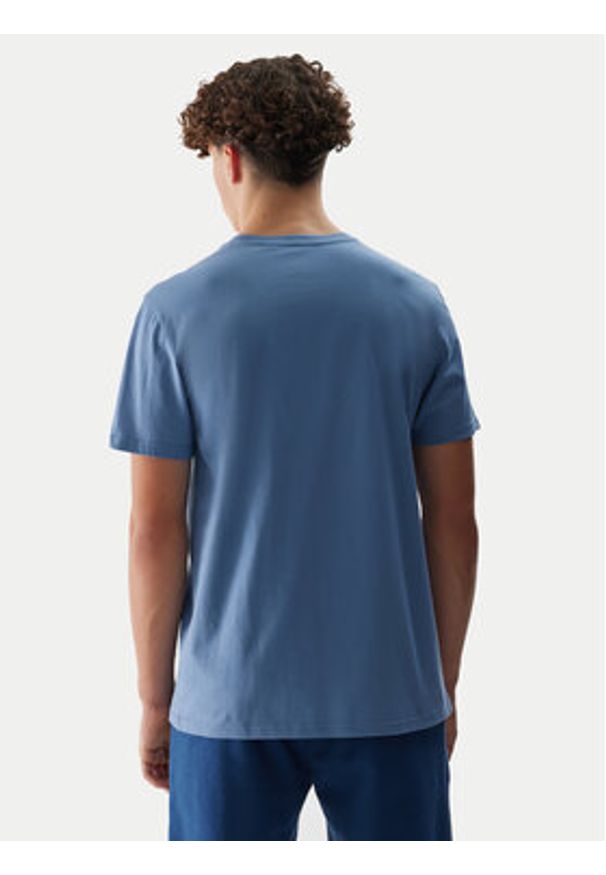 4f - 4F T-Shirt 4FWSS24TTSHM1154 Niebieski Regular Fit. Kolor: niebieski. Materiał: bawełna
