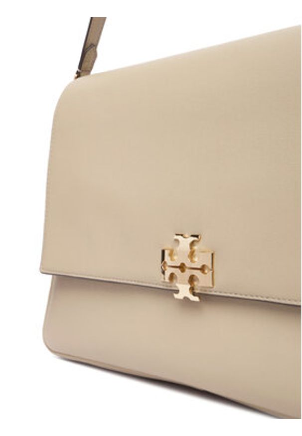 Tory Burch Torebka Charlie 180727 Beżowy. Kolor: beżowy. Materiał: skórzane