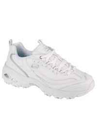 skechers - Buty do chodzenia damskie Skechers D'lites-Endless Dream. Zapięcie: sznurówki. Kolor: biały. Materiał: zamsz, skóra, materiał. Szerokość cholewki: normalna. Sport: turystyka piesza