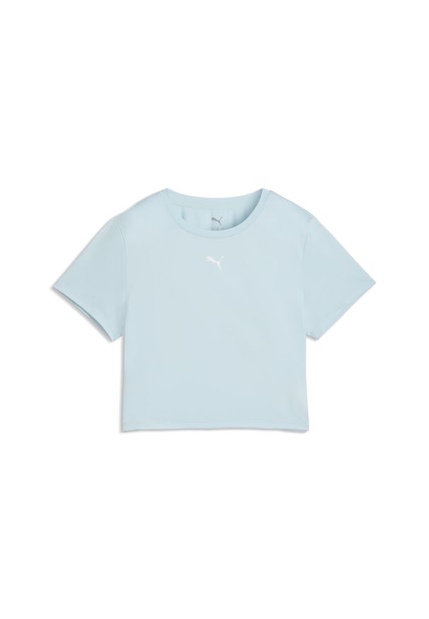 Puma - Damska krótka koszulka TAD ESSENTIALS PUMA. Kolor: niebieski. Długość: krótkie. Sport: bieganie