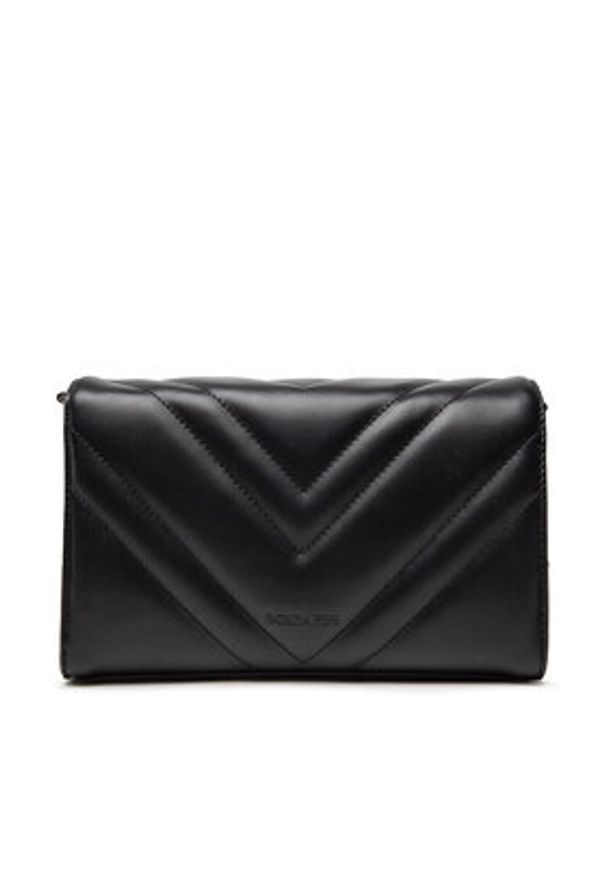 Patrizia Pepe Torebka CB9798/L004-K103 Czarny. Kolor: czarny. Materiał: skórzane