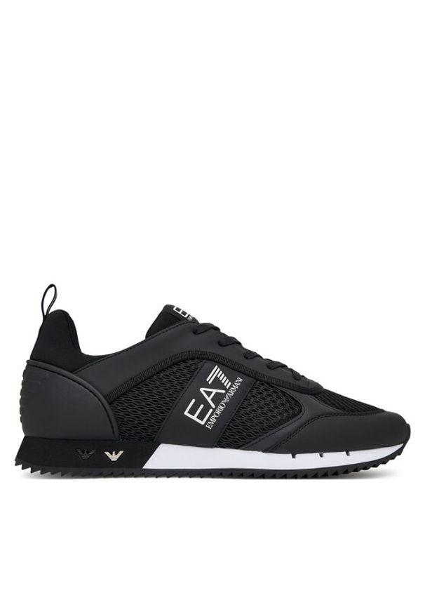 EA7 Emporio Armani Sneakersy 7X000334 AF18610 MC001 Czarny. Kolor: czarny. Materiał: skóra