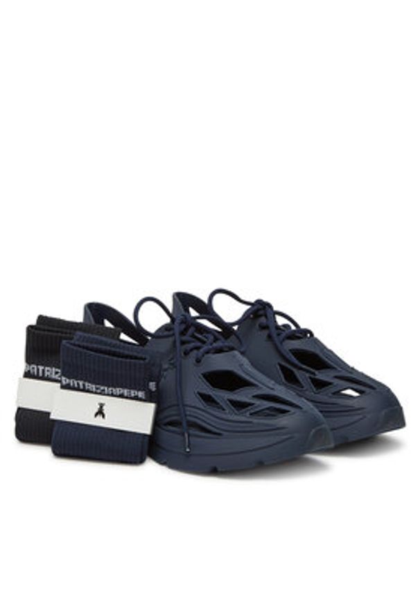 Patrizia Pepe Sneakersy 8Z0030/V033 CA53 Granatowy. Kolor: niebieski