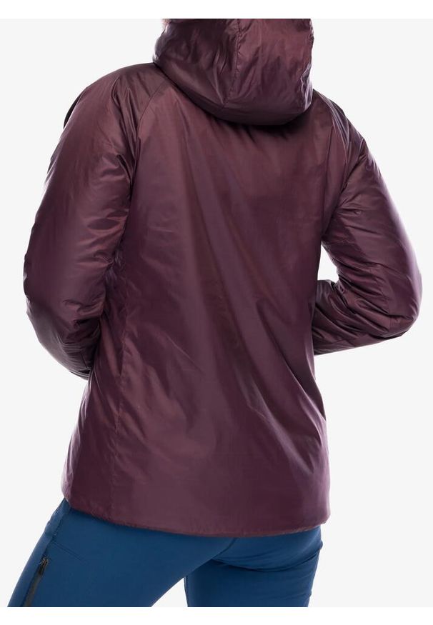 Kurtka ocieplana damska Houdini Dunfri. Kolor: fioletowy. Sport: turystyka piesza