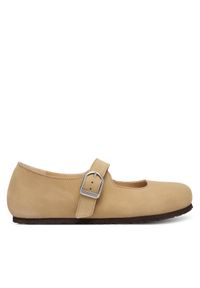 Birkenstock Baleriny Santa Clarita 1031613 Beżowy. Kolor: beżowy. Materiał: skóra #1