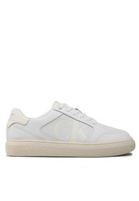 Calvin Klein Jeans Sneakersy Casual Cupsole Lth-Pu Mono YM0YM00573 Biały. Okazja: na co dzień. Kolor: biały. Materiał: skóra #1