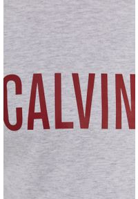 Calvin Klein Underwear - T-shirt piżamowy. Kolor: szary. Materiał: dzianina. Wzór: nadruk #3
