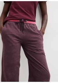 bonprix - Spodnie dresowe z mieszanki bawełny, 2-pak. Kolor: czarny. Materiał: bawełna, dresówka. Wzór: prążki #2