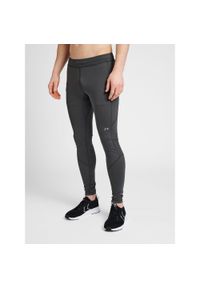 NewLine - Długie legginsy Newline. Kolor: szary. Materiał: dresówka. Długość: długie. Styl: sportowy #1