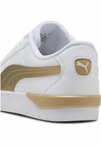 Puma - Damskie sneakersy Jada Classic Aqua Metallics PUMA White Alpine Snow Gold. Kolor: biały, żółty, wielokolorowy. Sport: tenis