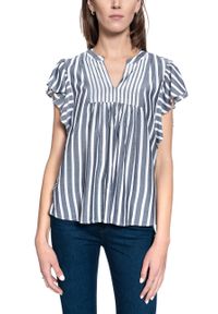 Mustang - BLUZKA DAMSKA MUSTANG Enza Stripe Blouse 1009468 11696