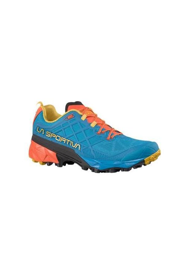 LA SPORTIVA - Buty do biegania męskie La Sportiva LA Akyra Ii 2024. Zapięcie: sznurówki. Kolor: niebieski. Materiał: materiał, syntetyk. Szerokość cholewki: normalna