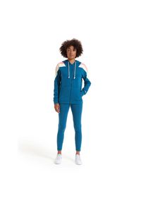 Diadora - Zestaw dresowy damski DIADORA L.TRACKSUIT HD FZ CORE. Kolor: niebieski. Materiał: dresówka