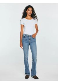 Big-Star - jeansy damskie bootcut niebieskie anela 488. Stan: podwyższony. Kolor: niebieski. Sezon: lato. Styl: klasyczny #2