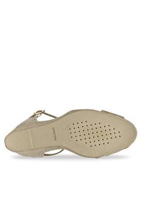 Geox Espadryle D Gelsa Low D45NGA 00022 C3704 Khaki. Kolor: brązowy. Materiał: skóra, zamsz