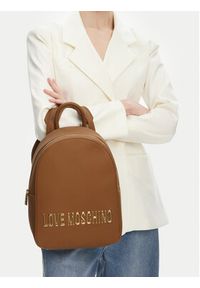 Love Moschino - LOVE MOSCHINO Plecak JC4193PP1MKD0201 Brązowy. Kolor: brązowy. Materiał: skóra #4