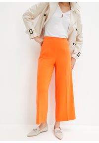 bonprix - Spodnie culotte. Kolor: pomarańczowy