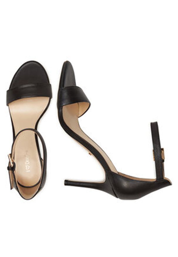 DeeZee Sandały DZ-010 Czarny. Kolor: czarny. Materiał: skóra, syntetyk