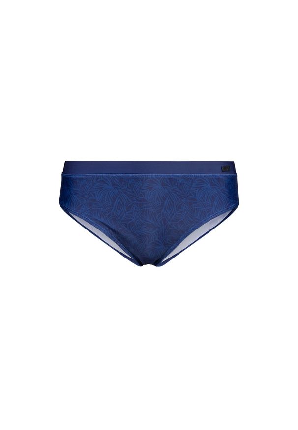 TRESPASS - Bikini Damskie Tina Palm Leaf Bikini Bottoms. Kolor: niebieski