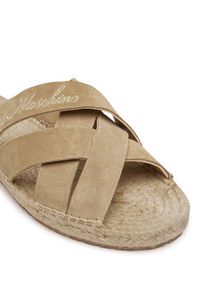 Love Moschino - LOVE MOSCHINO Klapki JA28362G0MIG0104 Beżowy. Kolor: beżowy. Materiał: skóra #4
