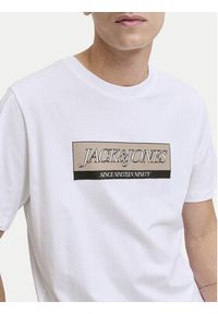 Jack & Jones - Jack&Jones T-Shirt Rinwood 12283628 Biały Regular Fit. Kolor: biały. Materiał: bawełna #5