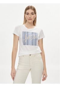 Liu Jo T-Shirt MA4340 JS923 Biały Regular Fit. Kolor: biały. Materiał: bawełna