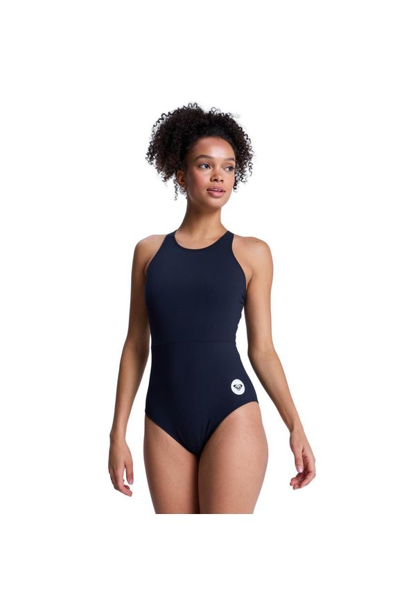 Roxy - Jednoczęściowy strój kąpielowy dla Kobiety ROXY ACTIVE Czarny. Kolor: szary. Materiał: tkanina, nylon, elastan