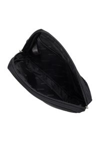 Wittchen - Męska torebka nerka z tasiemką czarna. Kolor: czarny. Materiał: poliester