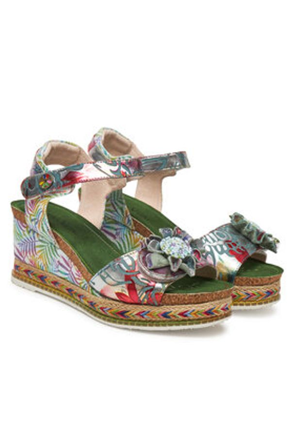Laura Vita Espadryle Hacdeo 09 Srebrny. Kolor: srebrny. Materiał: skóra