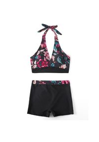 Intica - Strój kąpielowy z szortami na plażę i basen Coby. Kolor: wielokolorowy. Materiał: materiał