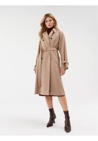 Weekend Max Mara Trencz Candida 2350260139 Khaki Regular Fit. Kolor: brązowy. Materiał: syntetyk #1