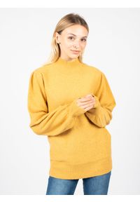 Silvian Heach Sweter "Melisia" | CVA22189LU | Melisia | Kobieta | Żółty. Okazja: na co dzień. Typ kołnierza: kołnierzyk stójkowy. Kolor: żółty. Materiał: bawełna, poliester. Wzór: aplikacja. Styl: casual #6