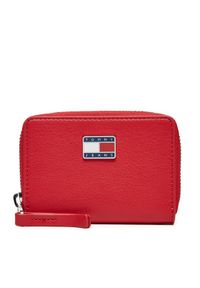 Tommy Jeans Mały Portfel Damski Tjw Pillow Small Za AW0AW16974 Czerwony. Kolor: czerwony. Materiał: skóra