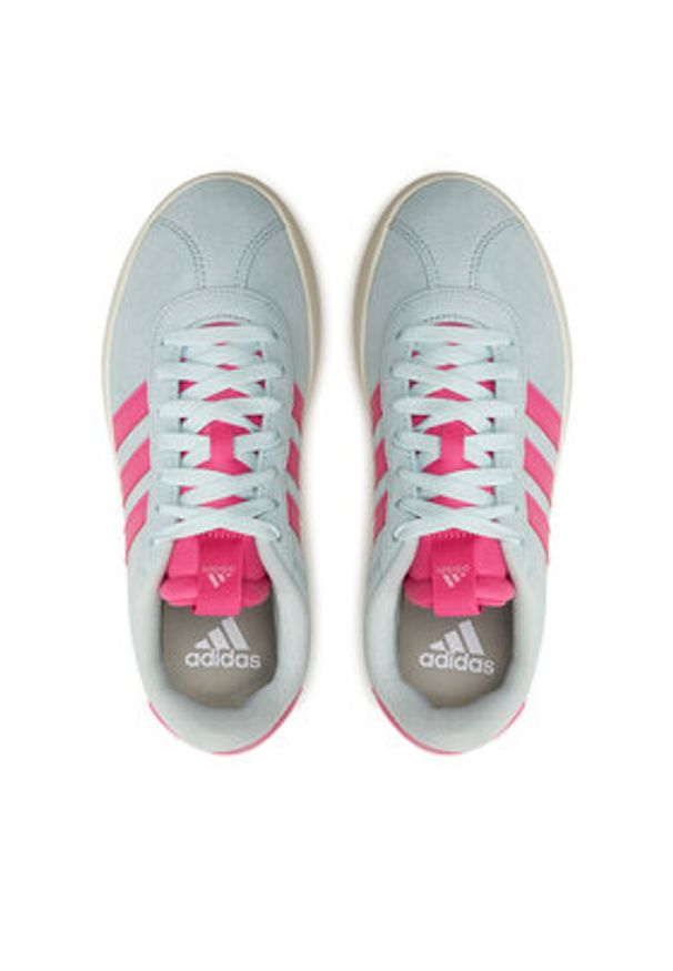 Adidas - adidas Sneakersy Vl Court 3.0 JP5326 Zielony. Kolor: zielony. Materiał: skóra, zamsz