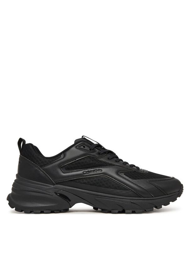 Calvin Klein Sneakersy Hike Runner Laceup Strip M-Lt HM0HM02154 Czarny. Kolor: czarny. Materiał: skóra
