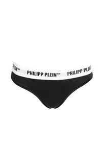 Philipp Plein Majtki "Bi-pack" | DUPP01 | Tanga Donna Bipack | Kobieta | Czarny. Kolor: czarny. Materiał: elastan, bawełna