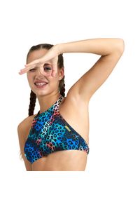 Damski top do kostiumu kąpielowego Arena Crop Think R. Kolor: wielokolorowy, niebieski, żółty #1
