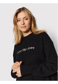 Calvin Klein Jeans Sweter J20J217730 Czarny Relaxed Fit. Kolor: czarny. Materiał: syntetyk #5