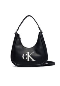 Calvin Klein Torebka Bold Ck Small Crescent LV04F3561G Czarny. Kolor: czarny. Materiał: skórzane #4