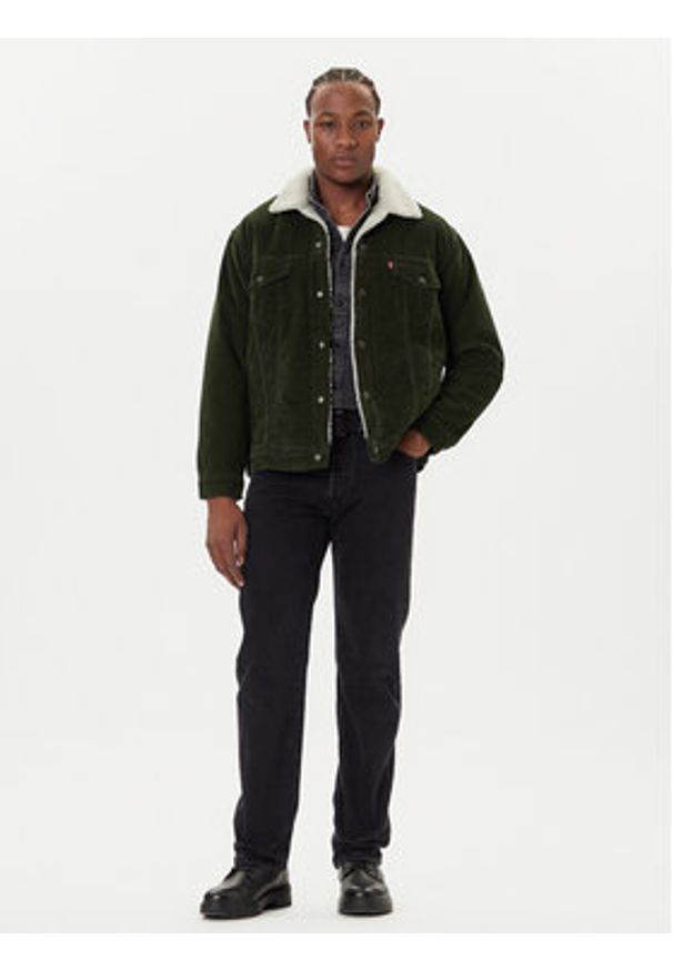 Levi's® Kurtka jeansowa Trucker A5784-0027 Zielony Relaxed Fit. Kolor: zielony. Materiał: bawełna