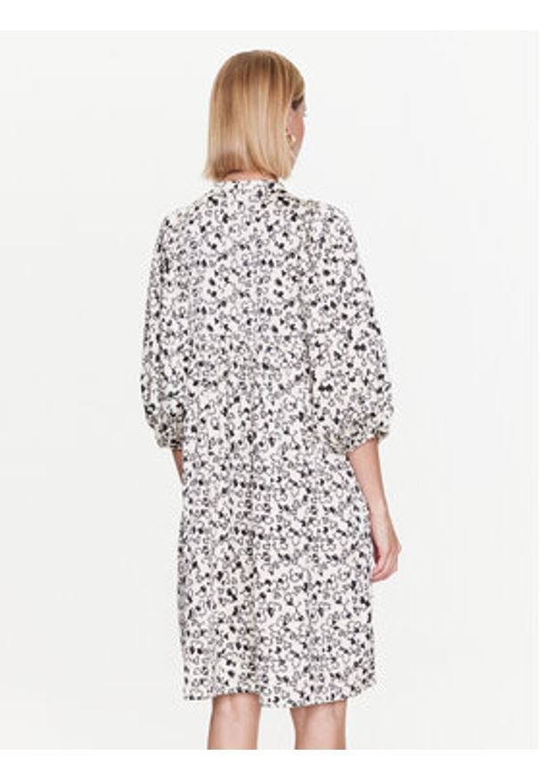 Bruuns Bazaar Sukienka codzienna Sarina BBW3370 Écru Regular Fit. Okazja: na co dzień. Materiał: syntetyk. Typ sukienki: proste. Styl: casual