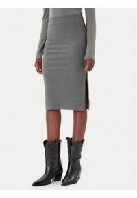 only - ONLY Spódnica ołówkowa Emma 15233600 Szary Slim Fit. Kolor: szary. Materiał: syntetyk #1