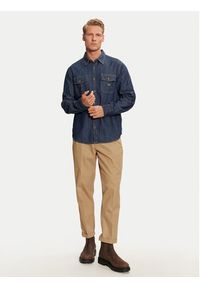 Guess Jeans Koszula jeansowa M4BH56 D5EI4 Granatowy Regular Fit. Kolor: niebieski. Materiał: bawełna #5