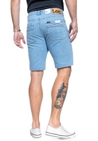 Lee - MĘSKIE SPODENKI JEANSOWE LEE PIPES TAPERED SHORTS TAC L73ZGGFB. Materiał: jeans #7